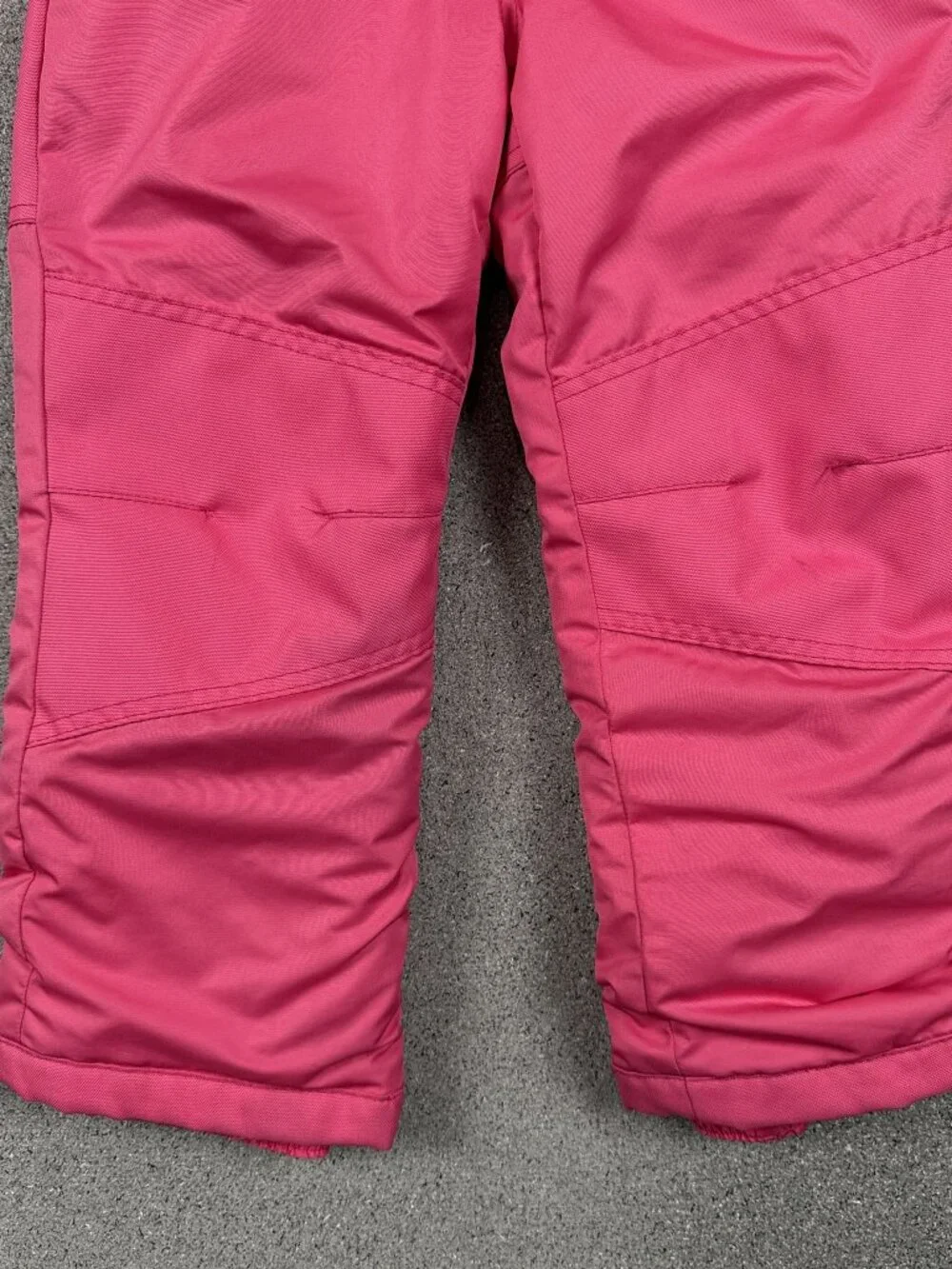 All in Motion Girls Snow Bib Pants XS 4/5 Pink Ski Sledding Winter Insulated